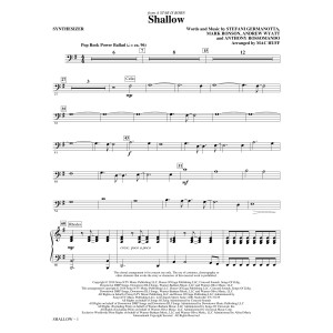 Shallow (from A Star Is Born) (arr. Mac Huff) - Synthesizer