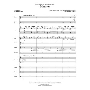 Monster (from Frozen The Broadway Musical) (arr. Mark Brymer) - Full Score