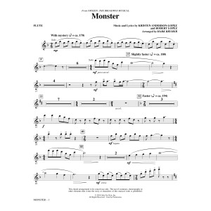 Monster (from Frozen The Broadway Musical) (arr. Mark Brymer) - Flute