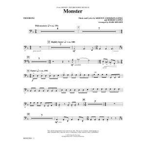 Monster (from Frozen The Broadway Musical) (arr. Mark Brymer) - Trombone