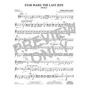 Star Wars: The Last Jedi (Medley) (arr. Robert Longfield) - Violin 3 (Viola T.C.)