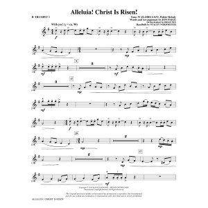Alleluia! Christ Is Risen! - Bb Trumpet 1