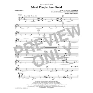 Most People Are Good (arr. Ed Lojeski) - Synthesizer