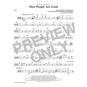 Most People Are Good (arr. Ed Lojeski) - Bass