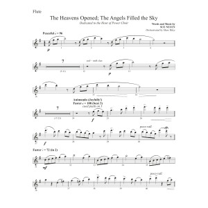 The Heavens Opened The Angels Filled the Sky - Flute