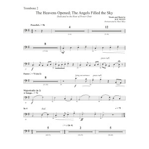The Heavens Opened The Angels Filled the Sky - Trombone 2