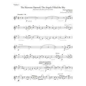 The Heavens Opened The Angels Filled the Sky - Violin 1