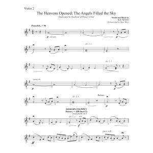 The Heavens Opened The Angels Filled the Sky - Violin 2