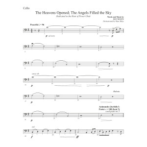 The Heavens Opened The Angels Filled the Sky - Cello