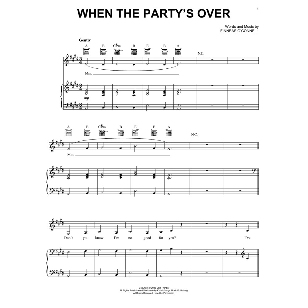 when the party's over