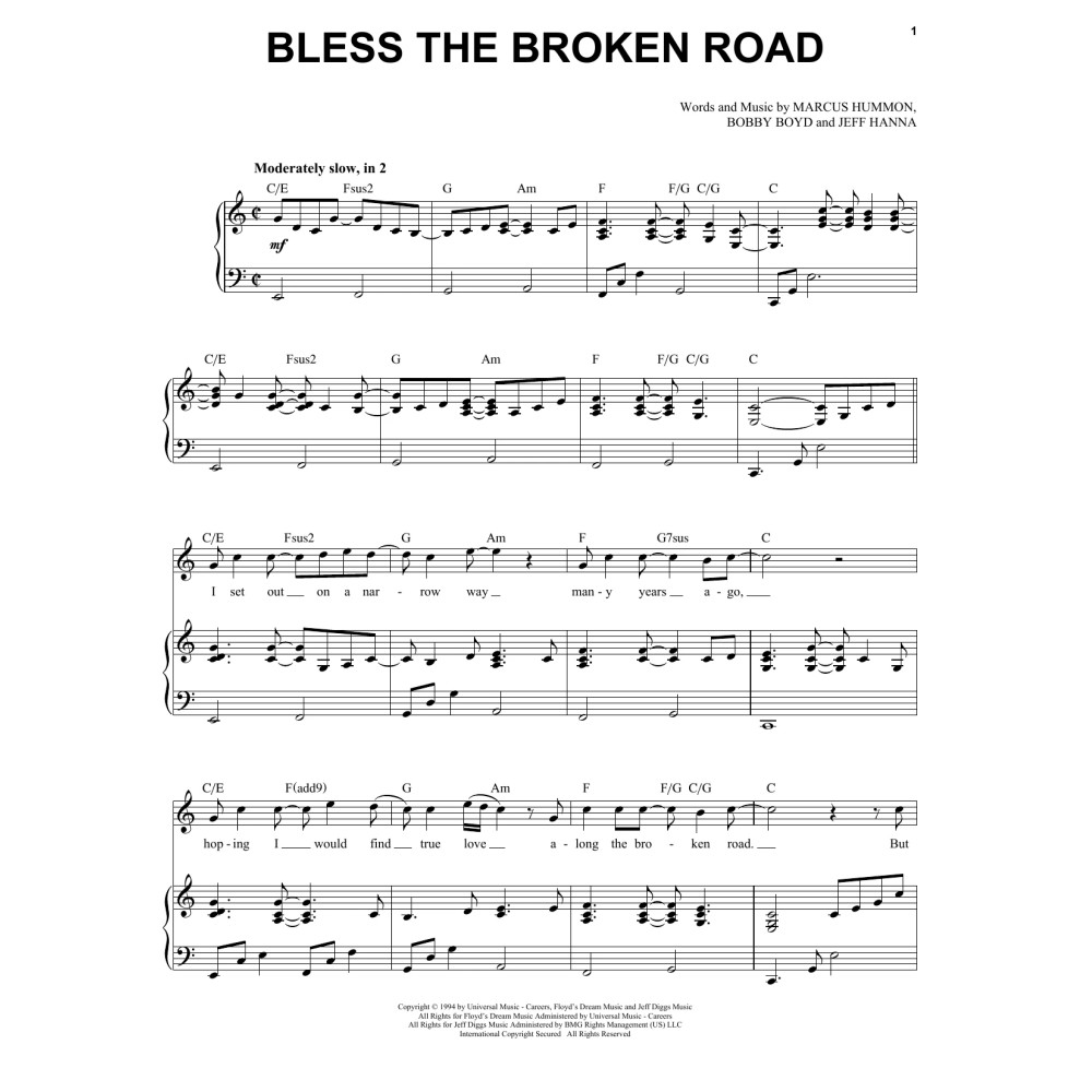 Bless The Broken Road