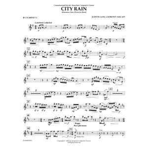 City Rain - Bb Clarinet 1