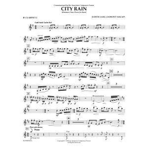 City Rain - Bb Clarinet 2