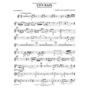 City Rain - Bb Clarinet 3