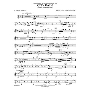 City Rain - Eb Alto Saxophone 1
