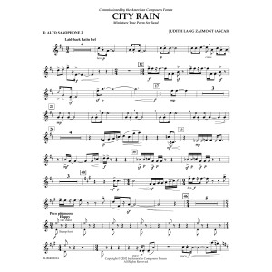 City Rain - Eb Alto Saxophone 2