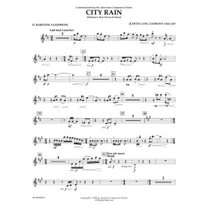 City Rain - Eb Baritone Saxophone