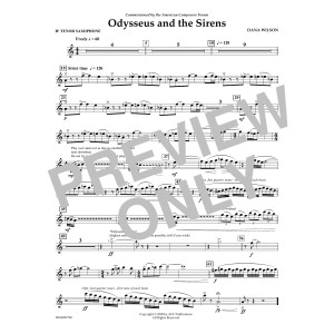 Odysseus and the Sirens - Bb Tenor Saxophone