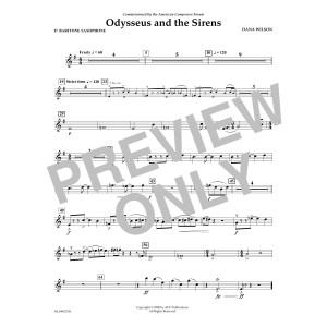 Odysseus and the Sirens - Eb Baritone Saxophone