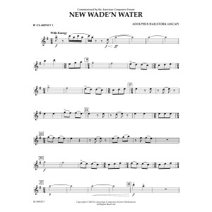 New Wade 'n Water - Bb Clarinet 1