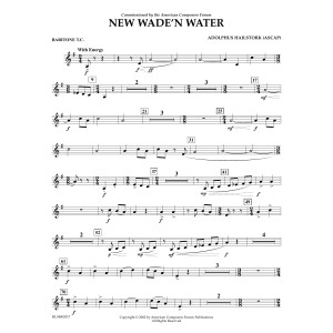 New Wade 'n Water - Euphonium in Treble Clef