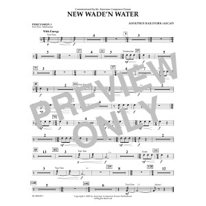 New Wade 'n Water - Percussion 1