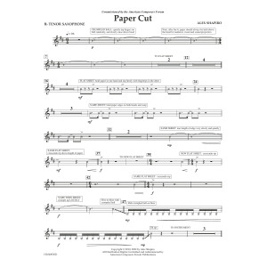 Paper Cut - Bb Tenor Saxophone