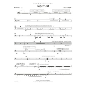 Paper Cut - Euphonium in Bass Clef