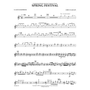 Spring Festival - Eb Alto Saxophone