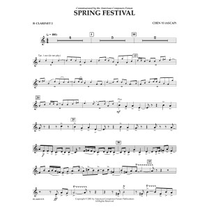 Spring Festival - Bb Clarinet 2