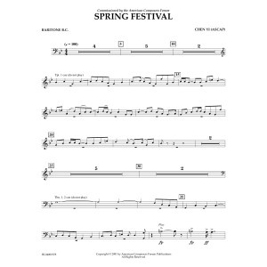 Spring Festival - Euphonium in Bass Clef