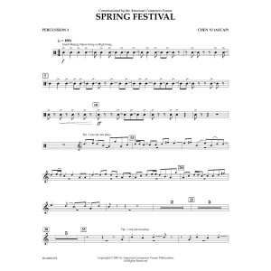 Spring Festival - Percussion 3