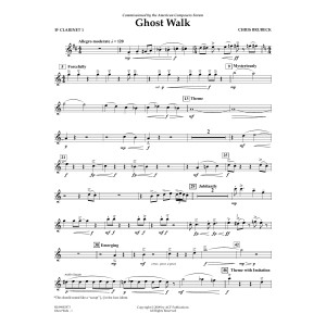 Ghost Walk - Bb Clarinet 1
