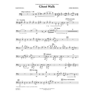 Ghost Walk - Euphonium in Bass Clef