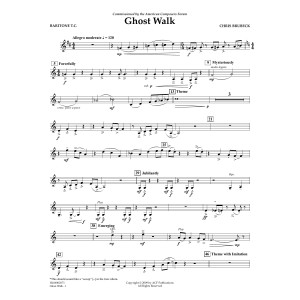 Ghost Walk - Euphonium in Treble Clef