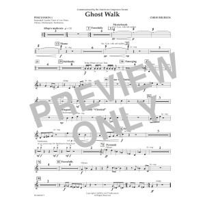 Ghost Walk - Percussion 1