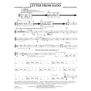 Letter from Sado - Bb Trumpet Team Red
