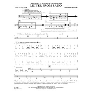 Letter from Sado - Tuba Team Blue