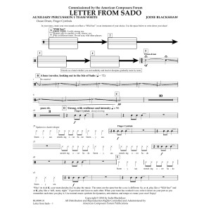 Letter from Sado - Aux Perc 1 Team White
