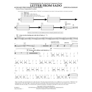 Letter from Sado - Aux Perc 2 Team White