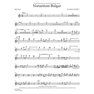 Nonantum Bulgar - Piccolo
