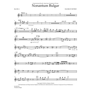 Nonantum Bulgar - Flute 2