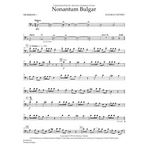 Nonantum Bulgar - Trombone 1