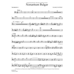 Nonantum Bulgar - Trombone 2