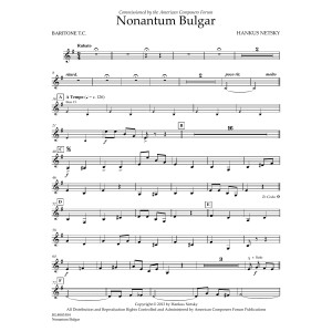 Nonantum Bulgar - Baritone T.C.