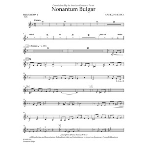 Nonantum Bulgar - Percussion 1