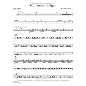 Nonantum Bulgar - Percussion 2