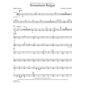 Nonantum Bulgar - Percussion 3