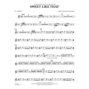 Sweet like that - Bb Clarinet 2