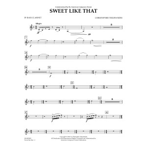 Sweet like that - Bb Bass Clarinet